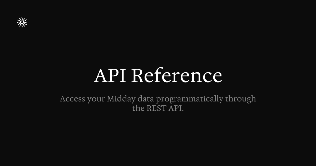 API Reference