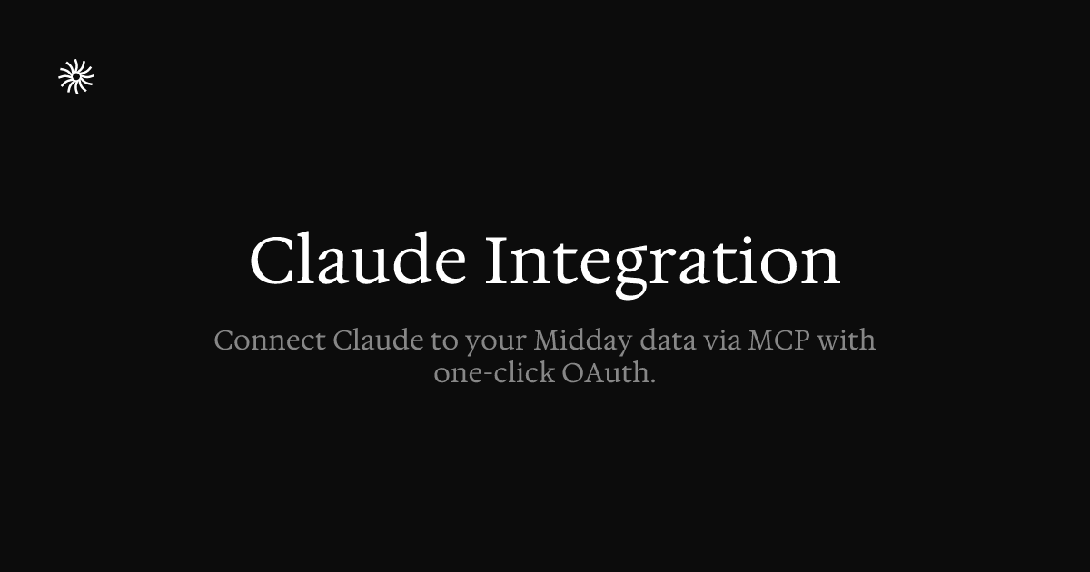 Claude Integration | Midday