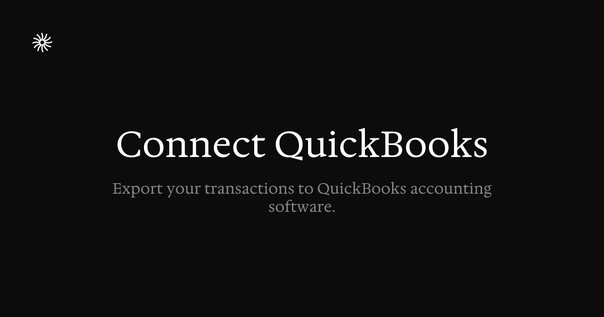 Connect QuickBooks
