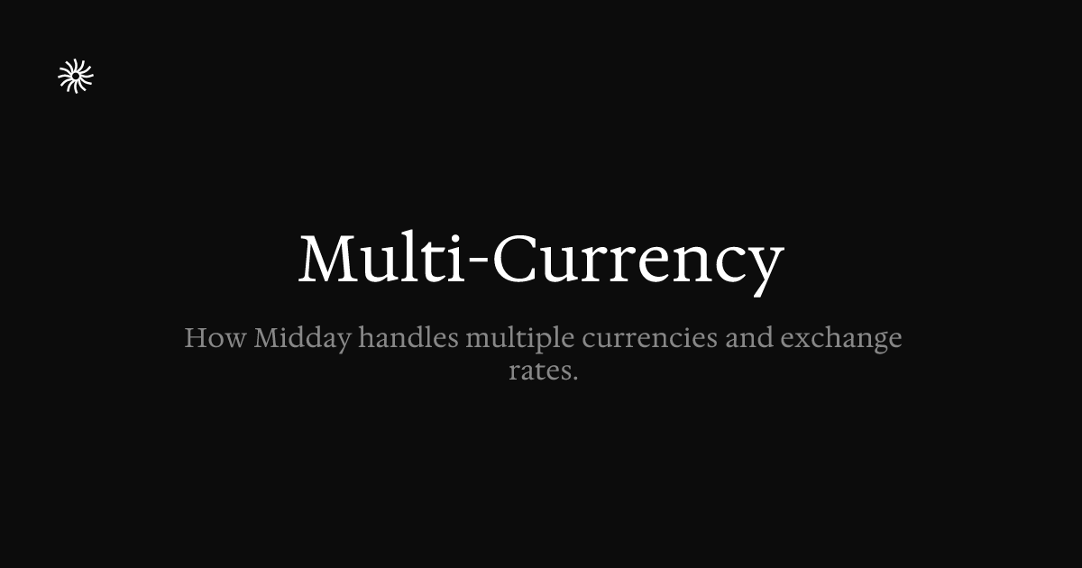 Multi-Currency