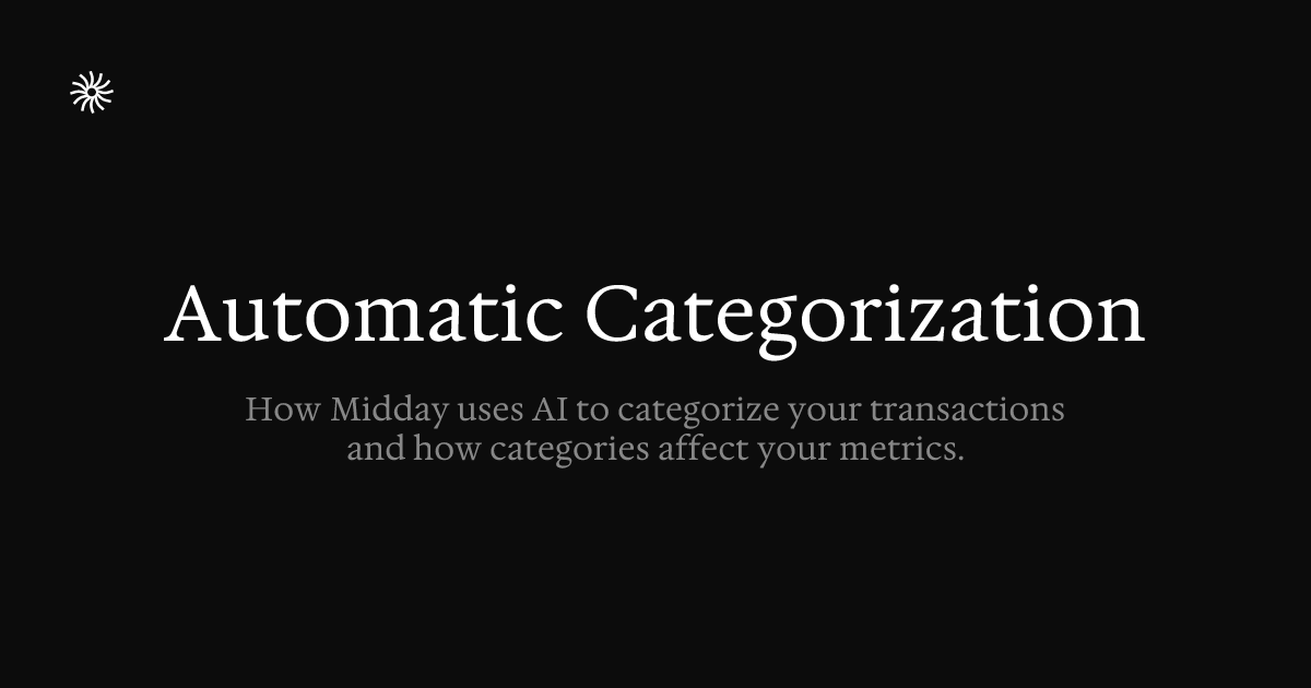Automatic Categorization