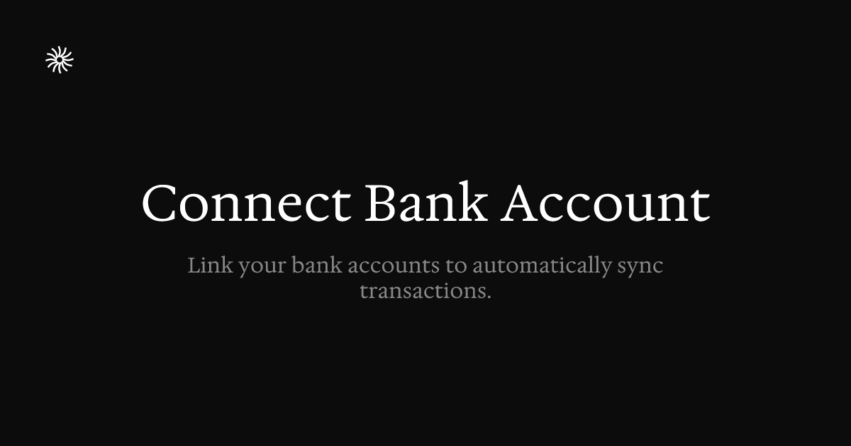 Connect Bank Account