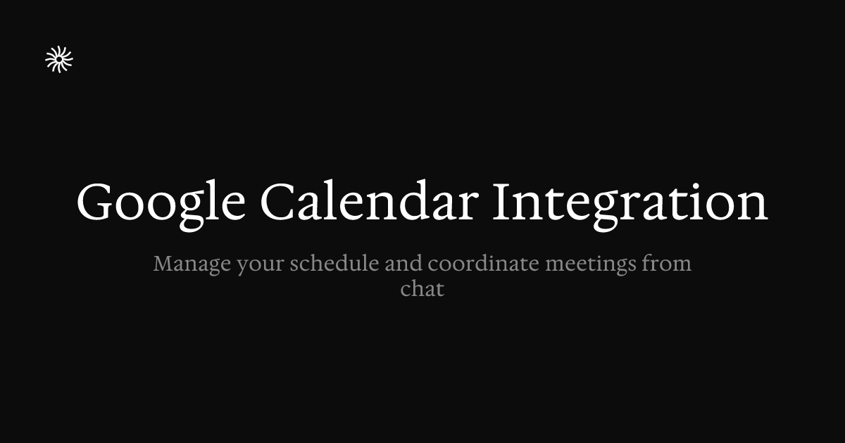 Google Calendar Integration | Midday