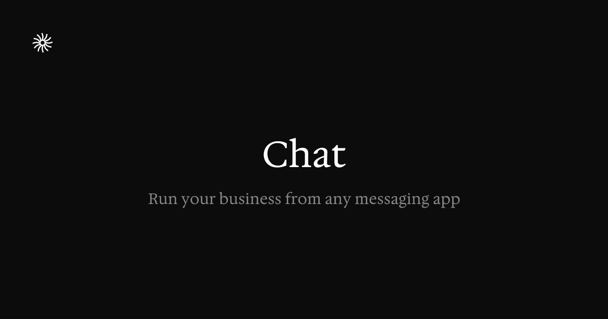 Run your business from iMessage, WhatsApp, Slack & Telegram | Midday