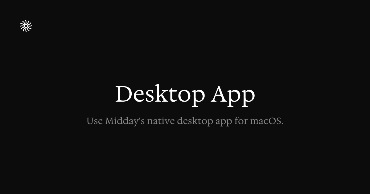 Desktop App