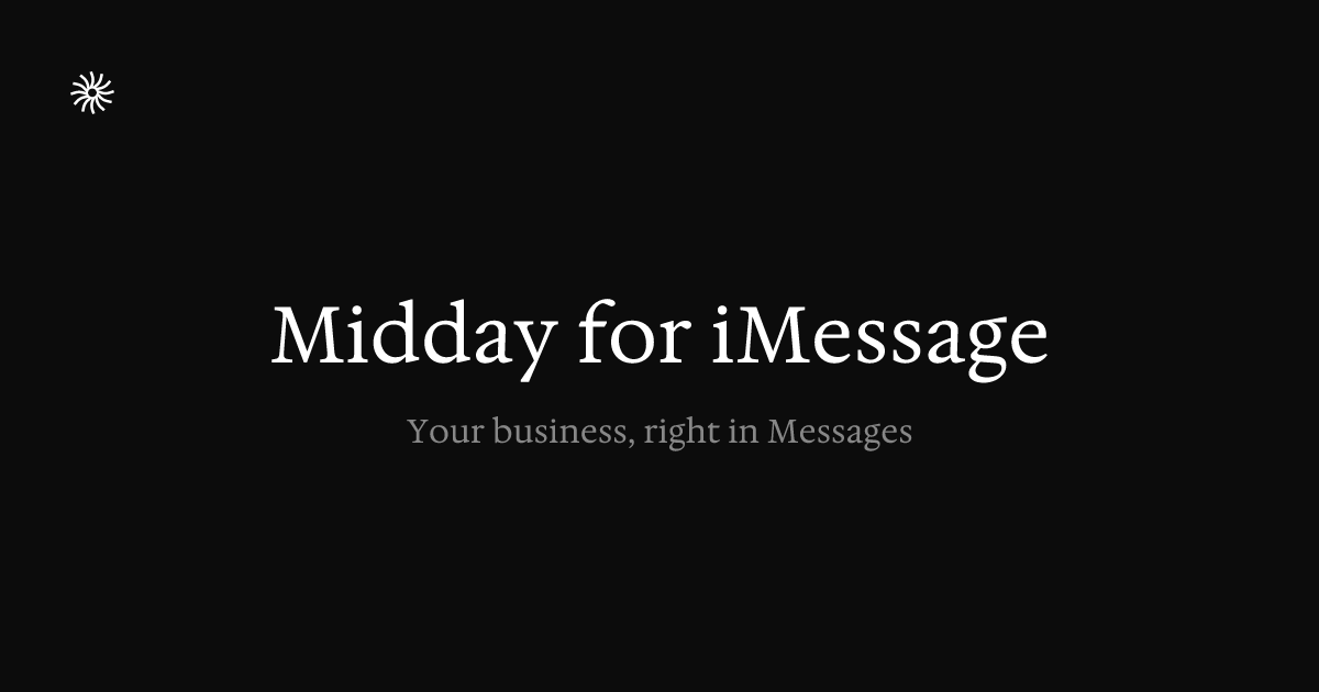 Midday for iMessage | Midday