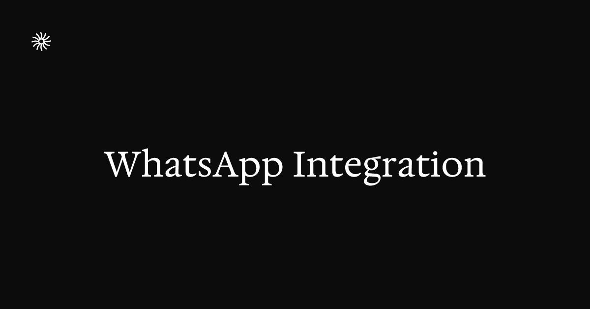WhatsApp Integration | Midday