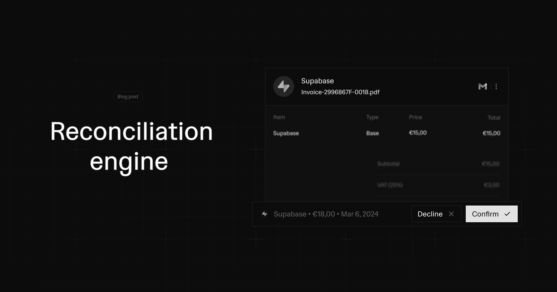 Building an Automatic Reconciliation Engine: How We Match Receipts to Transactions