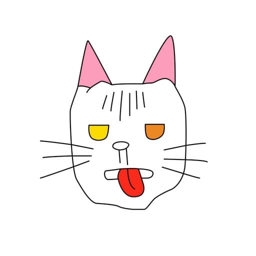 Cat With Tongue Out