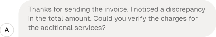 Invoice comments